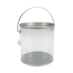  Westrim Crafts Large Plastic Paint Can Silver Lid, 7H X 6 