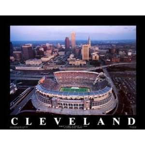 Unframed Browns Stadium Cleveland Browns Large Aerial 