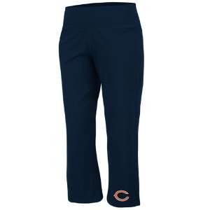   Ladies Navy Blue Classic Stretch Cropped Pants