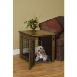  Wood and Wire End Table Dog Crate Large Maple Pet 