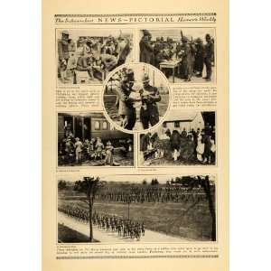  1917 Print World War I Plattsburg Training Camp Picture 